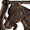 Rustic Horseshoe Cast Iron Door Knocker - Durable and Stylish Entryway Decor