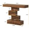 Modern Farmhouse 42-inch Console Accent Sofa Table in Rustic Brown Wood Finish